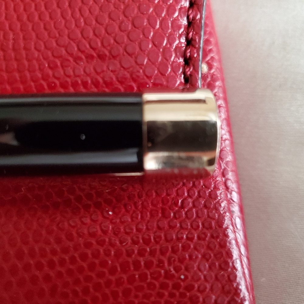 Diane Von Furstenberg Red Lizardskin Leather Envelope Clutch Wallet purse - Picture 3 of 14